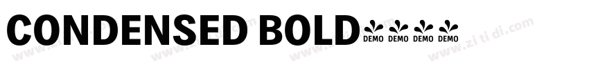 CONDENSED BOLD字体转换